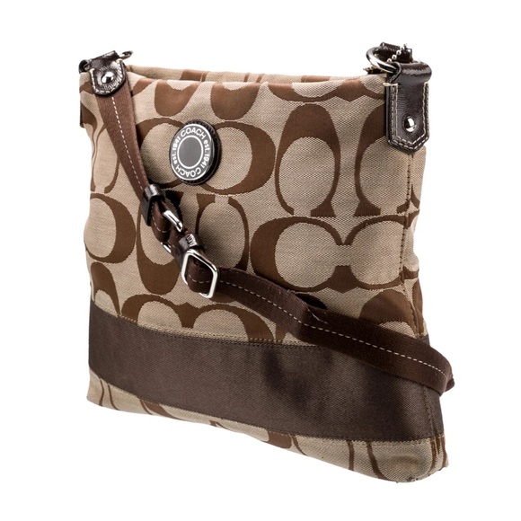 COACH Signature Stripe Crossbody - Picture 3 of 8